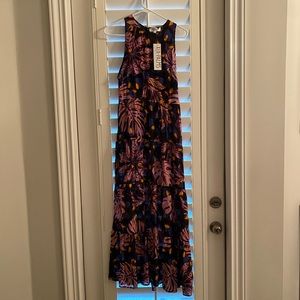XIX Palms Floral Maxi Dress